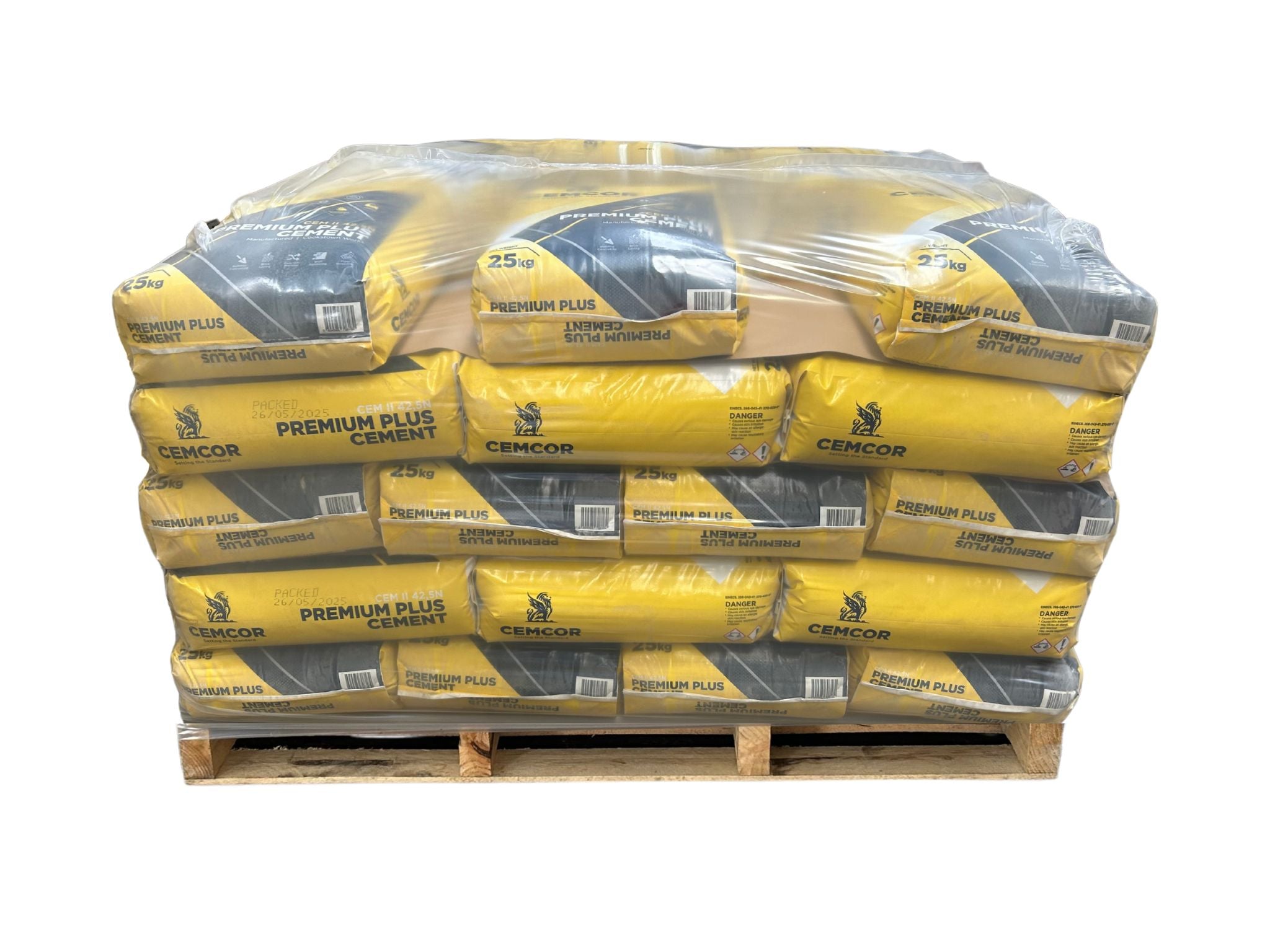 Cemcor Portland Cement 25kg (Eco-Paper) Full Pallet 48 x 25kg Bags (£4.85 per bag)