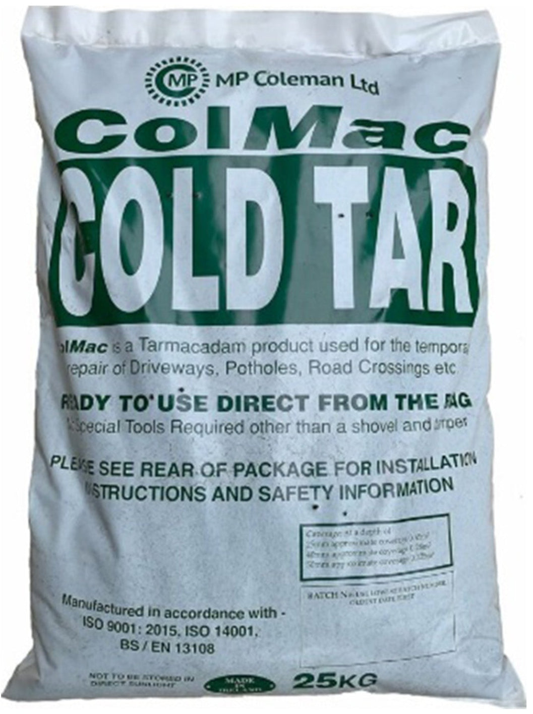 ColMac Cold Tar 25kg Bag