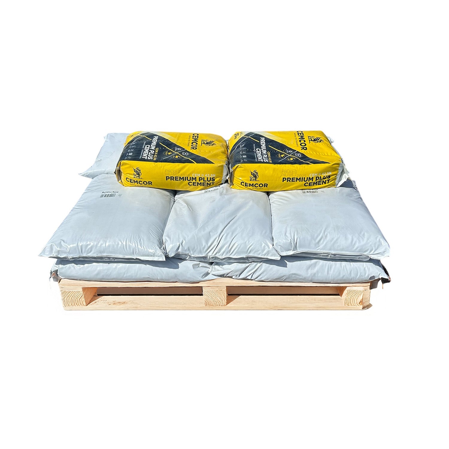 Concrete Bundle Small Pallet 10x25kg Concrete Sand 2x25kg Cemcor Cement