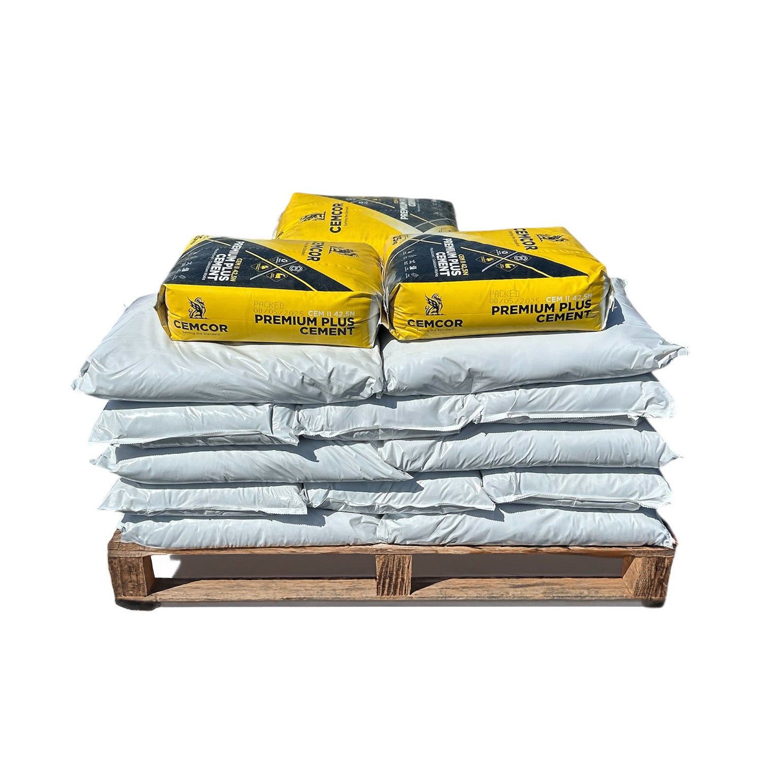 Paving Bundle 6:1 Medium Pallet 23x20kg Sharp Sand 3x25kg Cemcor Cement 2x25kg Dried Sand