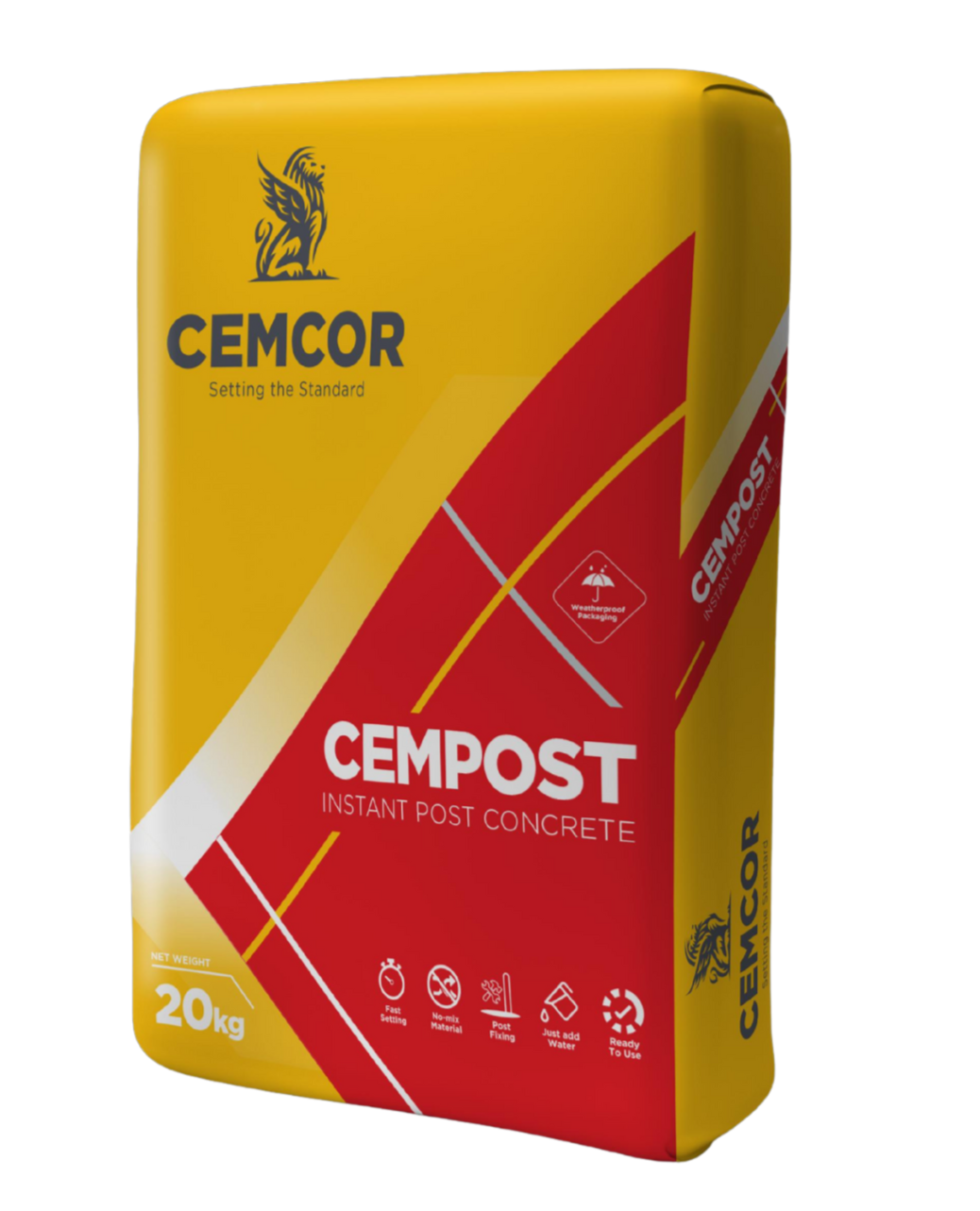 CEMCOR CEMPOST packaging on a white background